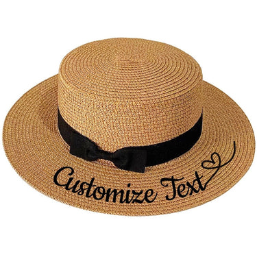 Chapeau Paille Naturelle Personnalisable